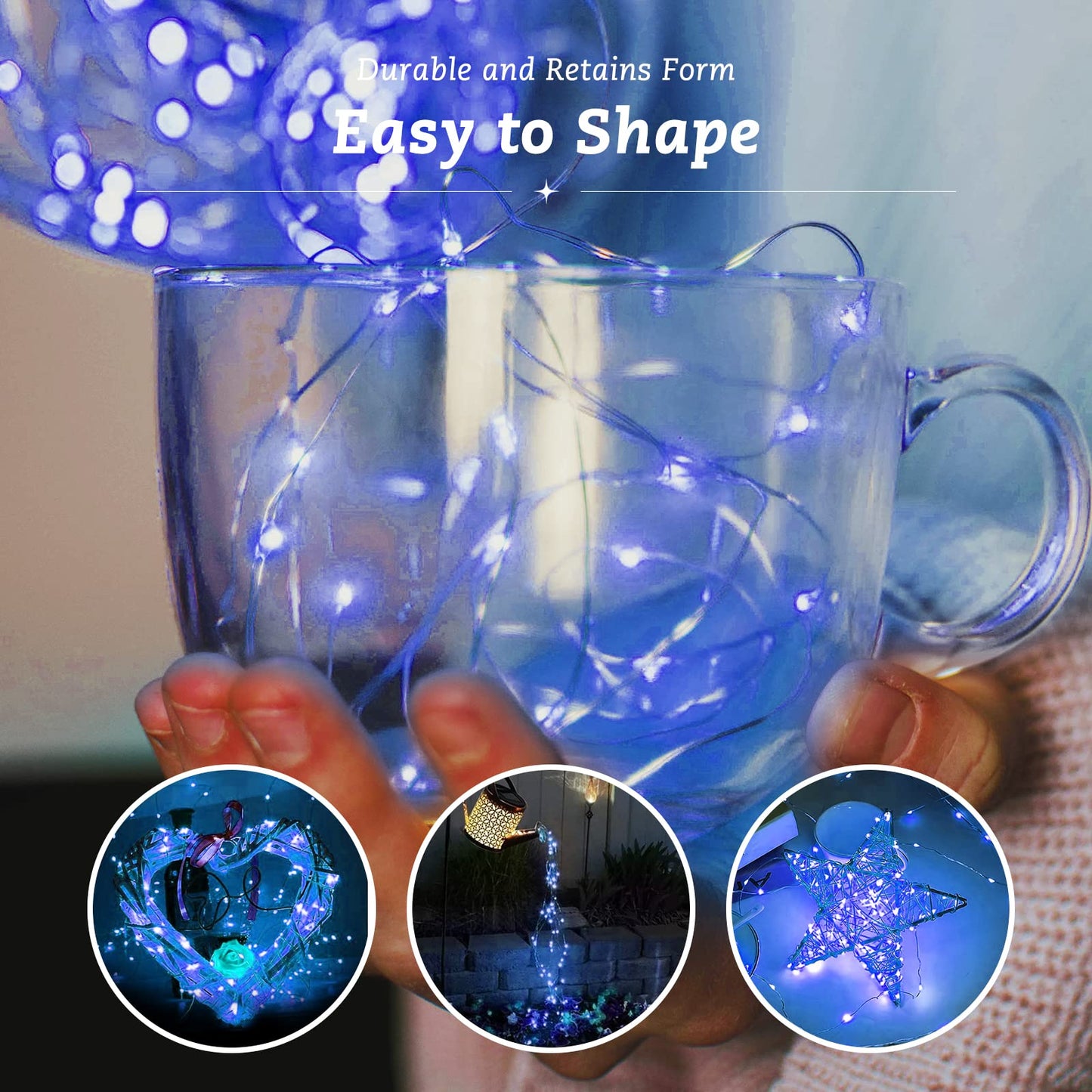 Rivokeer 12 Pack Fairy Lights Battery Operated String Lights，7FT 20LED Waterproof Silver Wire Christmas Lights Outdoor,Firefly Mini Lights for Bedroom Party Birthday Wedding Indoor Decorations.