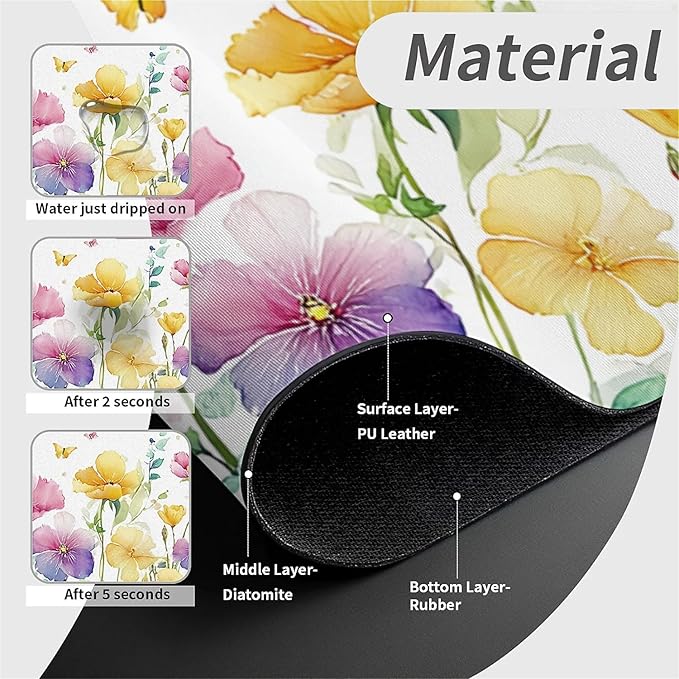 Kitchen Sink Splash Guard，Spring-flowers