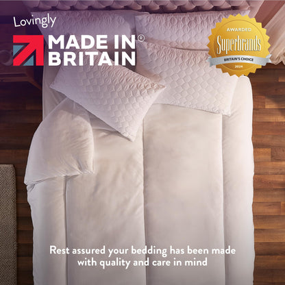 Slumberdown Warm Winter Nights Double Duvet 13.5 Tog - Thick & Cosy Quilt for Cold Weather | Soft Touch Cover, Non-Allergenic, Machine Washable, UK-Made Bedding (200 x 200cm)