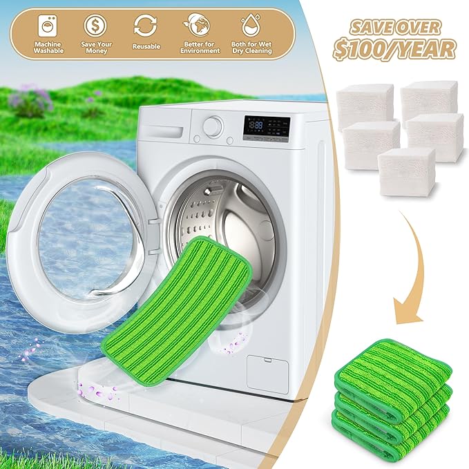 Reusable Mop Pads Compatible