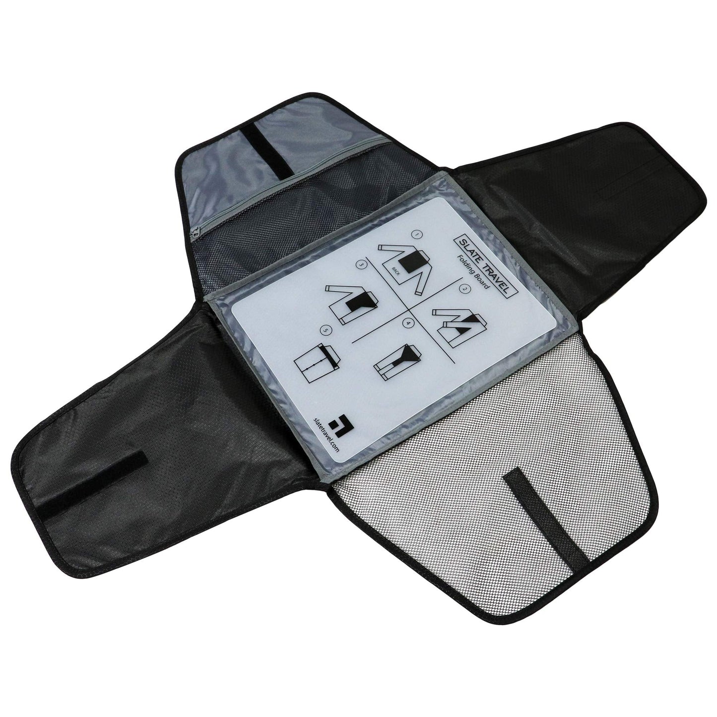 Slate Travel Garment Folder - 17" Packing Folder - Wrinkle Free Luggage Organizer