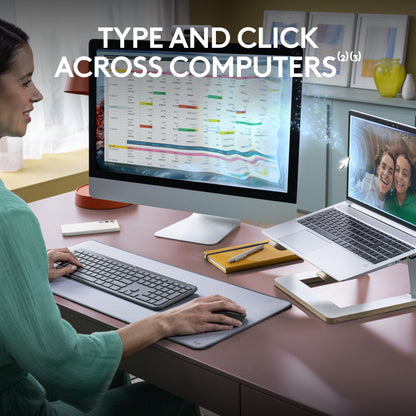 Logitech Signature Slim K950 Wireless Keyboard, Sleek Design, Switch Typing Between Devices, Quiet Typing, Bluetooth, Multi-OS, Windows, Mac, Chrome - Graphite