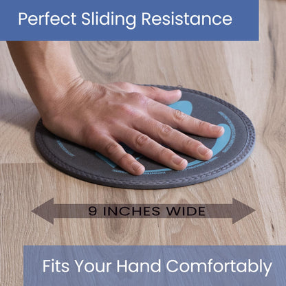 Gliding Exercise Discs: Club Pack for Hardwood Floors (25 Pair, Grey) Workout Sliders in Bulk
