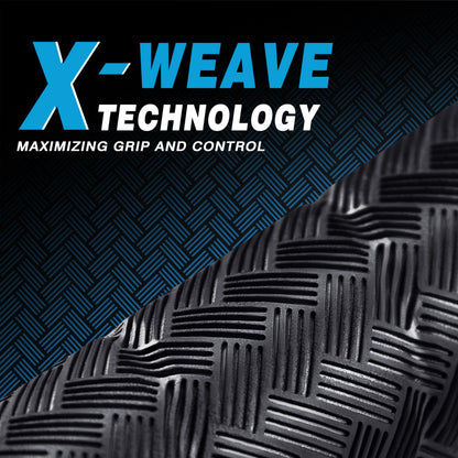 CHAMPKEY X-WEAVE Rubber Golf Grips 13 Pack with Full Repair Kits - Medium Lower Hand Golf Club Grips - Enhanced Grip and Traction Golf Grips for Men and Women(Black,Midsize)