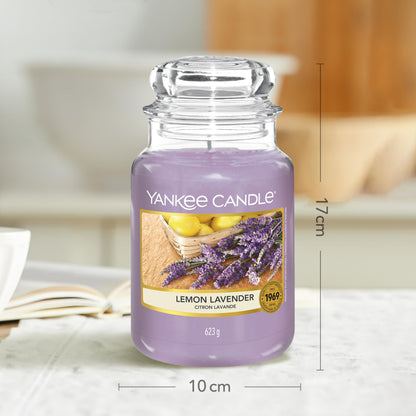 Yankee Candle Scented Candle | Lemon Lavender Large Jar | Long Burning Candles: up to 150 Hours | Perfect Gifts for Women