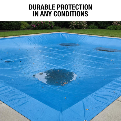 Dry Gear Tarps 40x60 Blue Tarp Waterproof – 5 MIL Thick Tarpaulin Outdoor Cover - Multipurpose Protection Poly Tarp for Camping, Tent, Roof, Patio, Pool, Floor, Furniture, Boat, Truck Beds, Pack of 1
