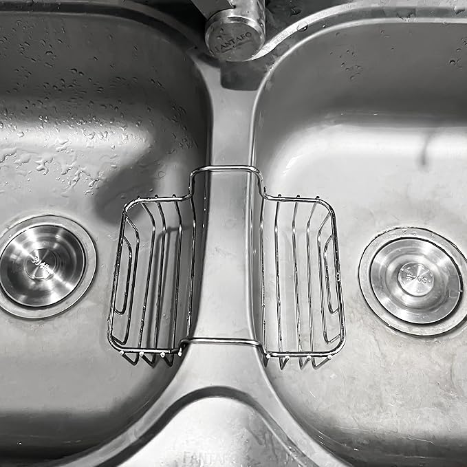 Stainless Steel Sponge Holder for Kitchen Sink