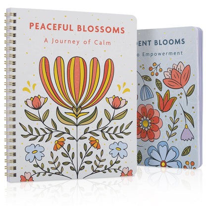 Beautiful Adult Coloring Book Set of 2 for Relaxation - Affirmation and Inspirational Books Making it a Great Gift - Perfect Stress-Relieving Books Fun to Color for Women