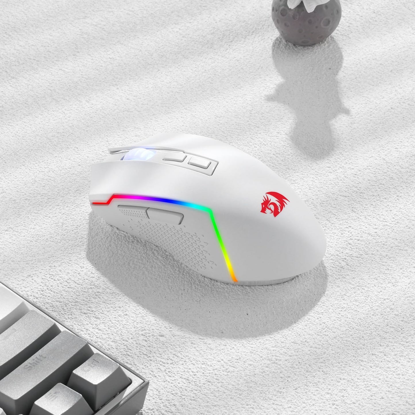 Redragon M693 Wireless Gaming Mouse, 8000 DPI Mice w/ 3-Mode Connection, BT & 2.4G Wireless, 7 Macro Buttons, Reliable Power Capacity for PC/Mac/Laptop
