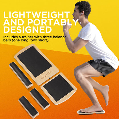 Ankle Balance Board Foot Strengthener Trainer for Sprained Ankle, Stability Exercises, Physical Therapy, Plantar Fasciitis Relief, Posture Correction, Balance Training, Anti Slip Wobble Board
