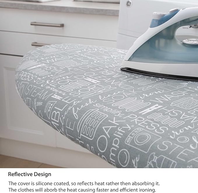 Simplify Ironing Board Cover | Scorch Resistant | Cotton | Thick Padding |