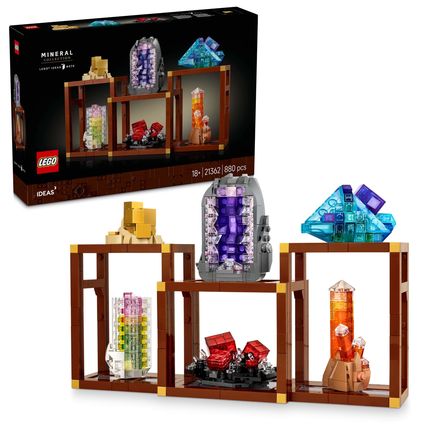 Lego 21362 Ideas Mineral Collection Toy Birthday Present Blocks Men Women Figurine Goods Interior Stylish