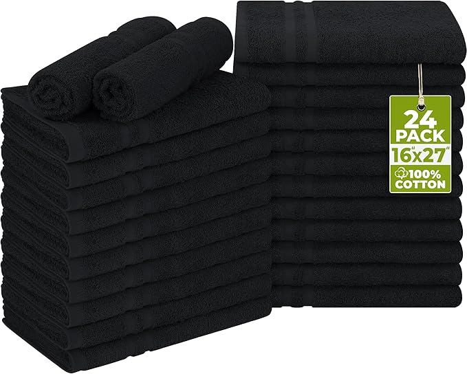 Utopia Towels Cotton Bleach Proof Salon Towel 16 by 27 inches, Bleach Safe Gym