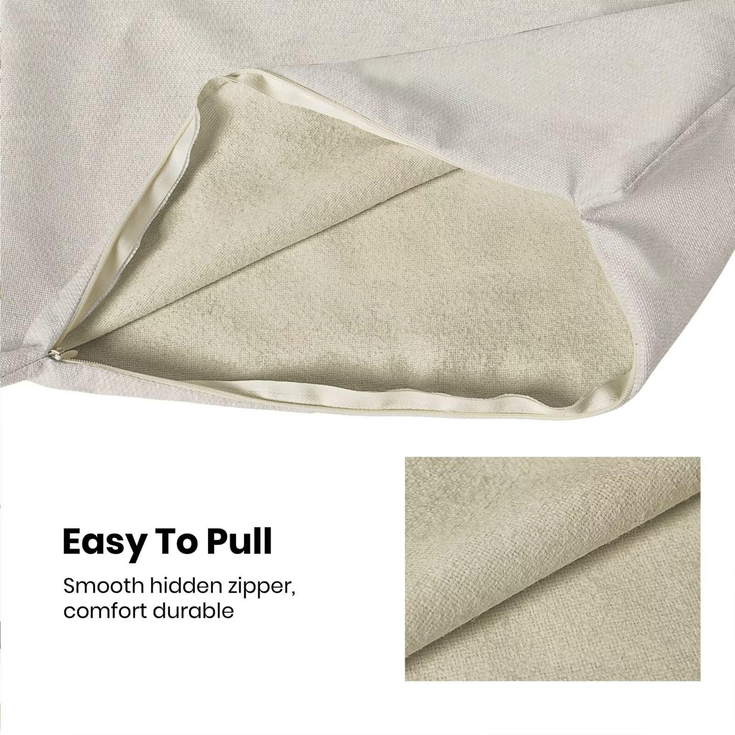 Jecuwo Boho Mid Century Pillow Covers 18x18 Set of 2, Abstract Simple Black and White Decorative Throw Pillowcase Boho Modern Outdoor Decor Farmhouse Cushion Cover for Sofa Couch Bed Living Room