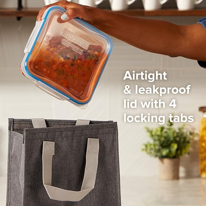 Snapware Plastic Total Solution 2-Pack Food Storage Containers Set, Leakproof &