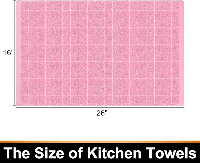 Mordimy 100% Cotton Terry Cloth Kitchen Towels, Super Soft and Absorbent Dish