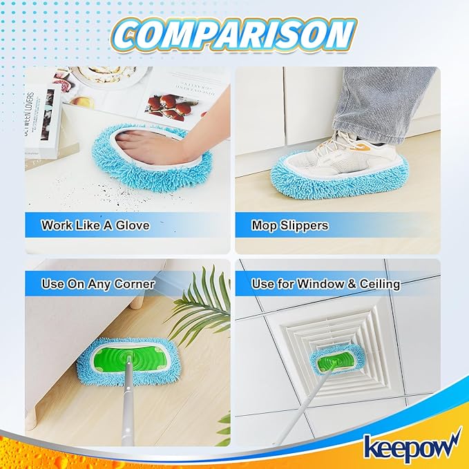 KEEPOW Wet Pads Refill for Swiffer Sweeper Mop and Sweep & Mop Deluxe
