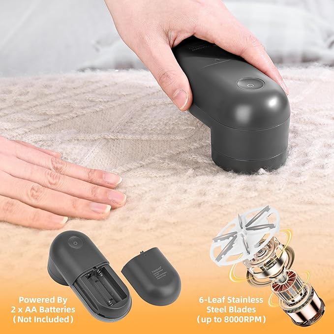 Electric Fabric Shaver and Lint Remover, Portable Fuzz Remover