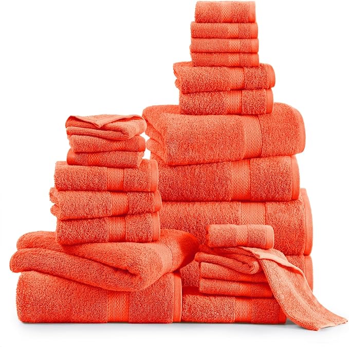 LANE LINEN 100% Luxury Cotton Bath Towel Set