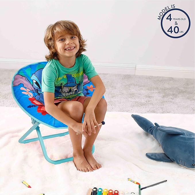 Disney Stitch 19” Frame Folding Toddler Saucer™ Chair