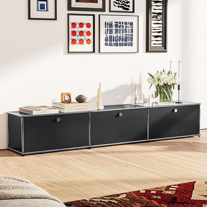 Modern Storage Cabinet Sideboard Versatile Free-Standing Organizer Cabinets