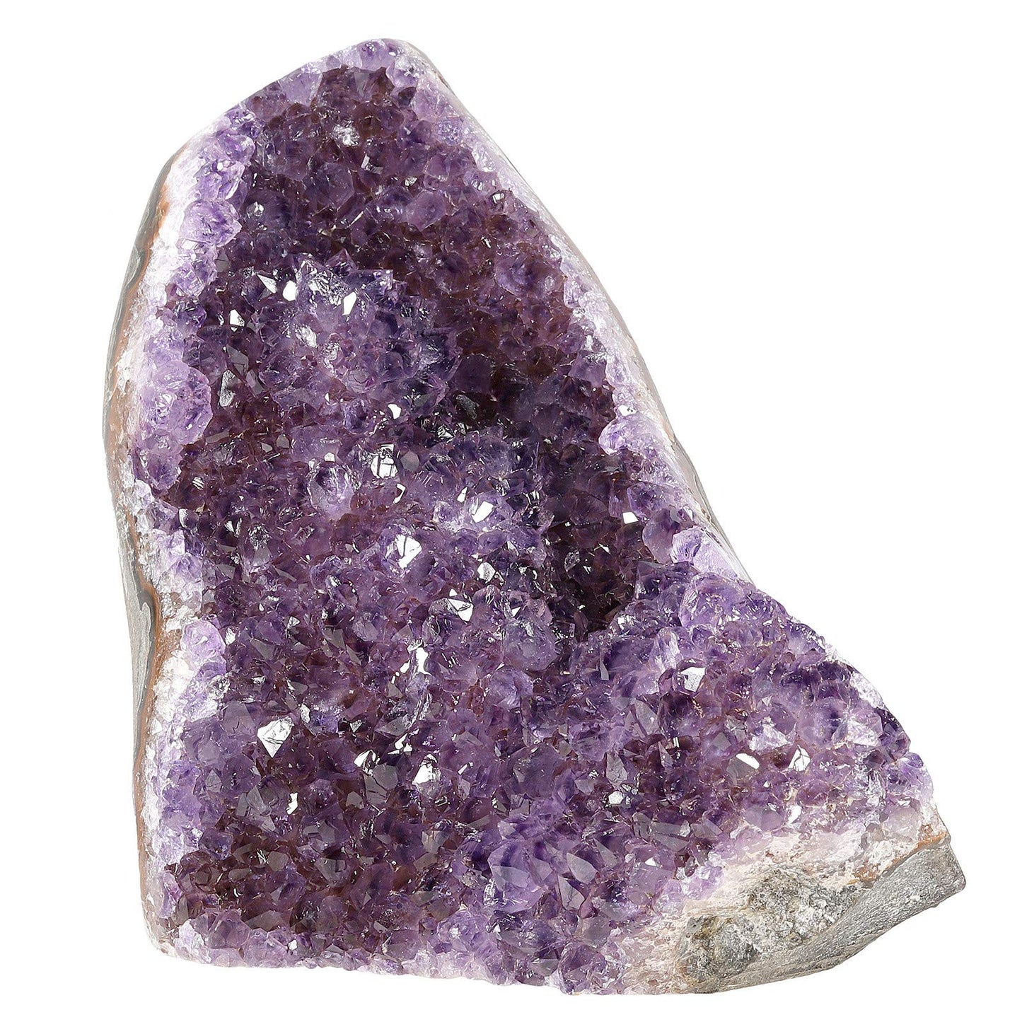 mookaitedecor Natural Amethyst Cluster Stone Raw Geode Quartz Mineral Specimen for Home Decoration, Crystal Collection, Irregular Shape, 1.54-1.76 lb