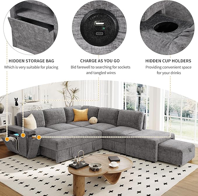 Merax L-Shaped Modular Sofa