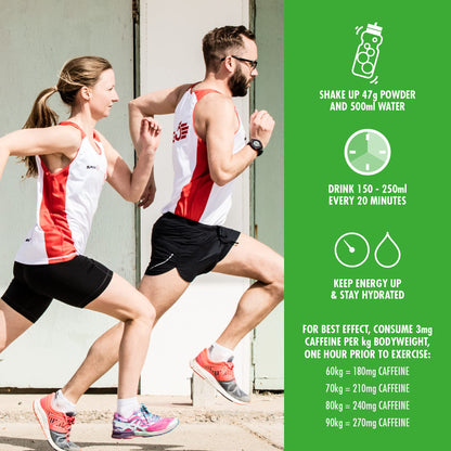 HIGH5 Energy Drink Caffeine Hit - Electrolytes Sport Energy Drink Powder - Isotonic Drink with 2:1 Fructose - Hydration for Running, Cycling, Endurance Fuel - Natural Flavours (Citrus, 1.4kg, 29 Serv)