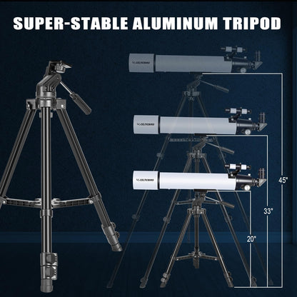 Celticbird Telescope for Adults Astronomy Beginners, 80mm Aperture 800mm Refractor Telescopes for Adults High Powered with AZ Mount, Carry Bag, Phone Mount