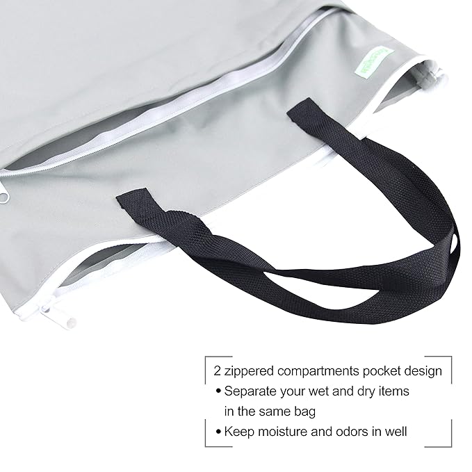 wegreeco Reusable Hanging Wet Dry Cloth Diaper Bag