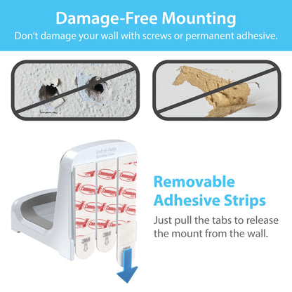 TotalMount Holders for PS5 Controllers – Premium Mounts Will Not Damage Your Wall with Screws or Permanent Adhesive (Wall Stands for PlayStation Controllers – Two Pack)