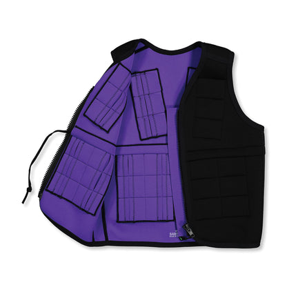 Power WearHouse Osteoporosis Weighted Vest for Bone Health, 5lbs (XL) - Black Neoprene Modern Weighted Vest