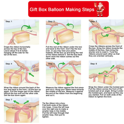 Christmas Balloon Garland Arch Kit 149PCS Red Green Gold Balloons Candy Balloons Gift Box Balloons for Christmas Party Decorations Supplies