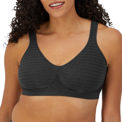 Bali Women's Wireless Bra, Comfort Revolution Seamless T-Shirt Bra, Moisture-Wicking, ComfortFlex Fit