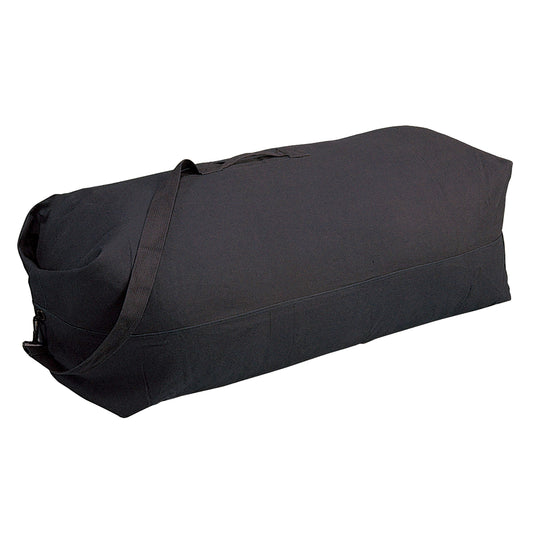 Stansport Top Load Canvas Deluxe Duffel Bag - Black (1206) 50" X 14.5" X 14.5"
