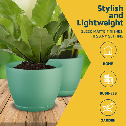 Lifemaster Plant Pot, Mint, Pack of of