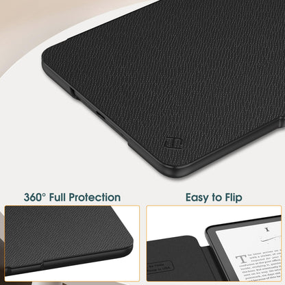 FINTIE Case for 7" All-New Kindle Paperwhite (12th Generation-2024) & Kindle Colorsoft Signature Edition, Slim Lightweight Shell PU Leather Protective Cover with Auto Sleep/Wake, Black