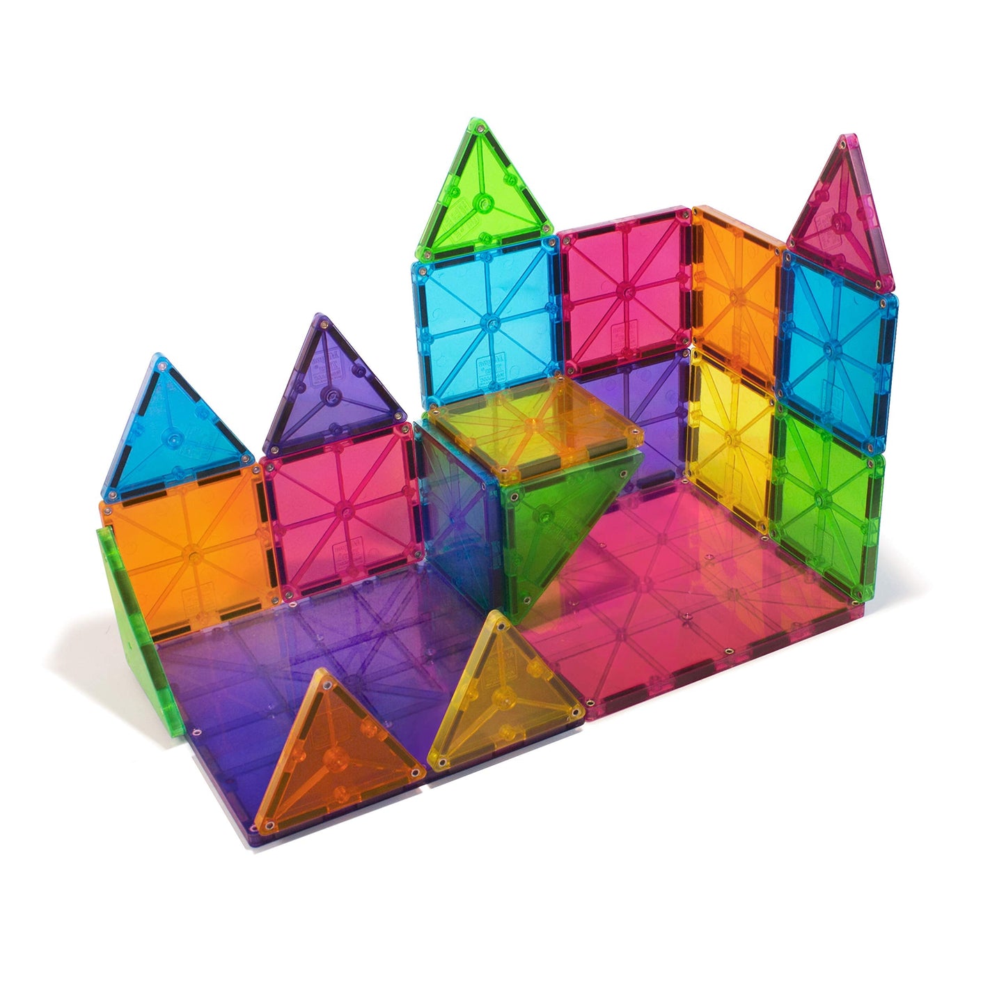 MAGNA-TILES Classic 32-Piece Magnetic Construction Set, Magnet Building Blocks, STEM Engineering Toys & Math Manipulatives, Preschool, Classroom, Playroom, Sensory Room Essentials