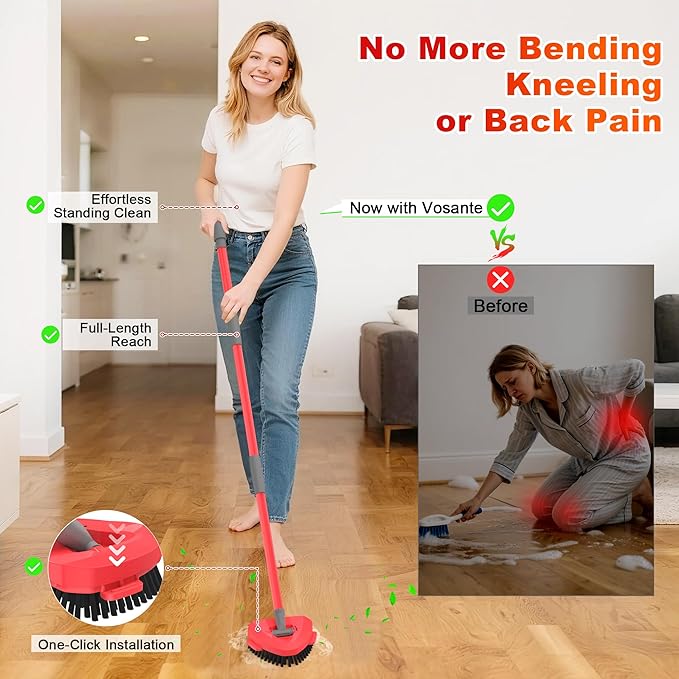 Upgraded Triangle Scrub Brush Head