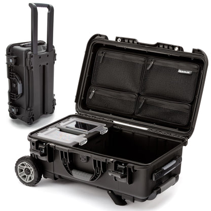 NANUK Trail 30 – 28.5L (7.5-Gallon) Waterproof Storage Box – Wheeled and Modular Cargo Case for Camping, Fishing, Hunting & Outdoor Storage - Dustproof and Impact Resistant (22" x 14" x 9") – Black