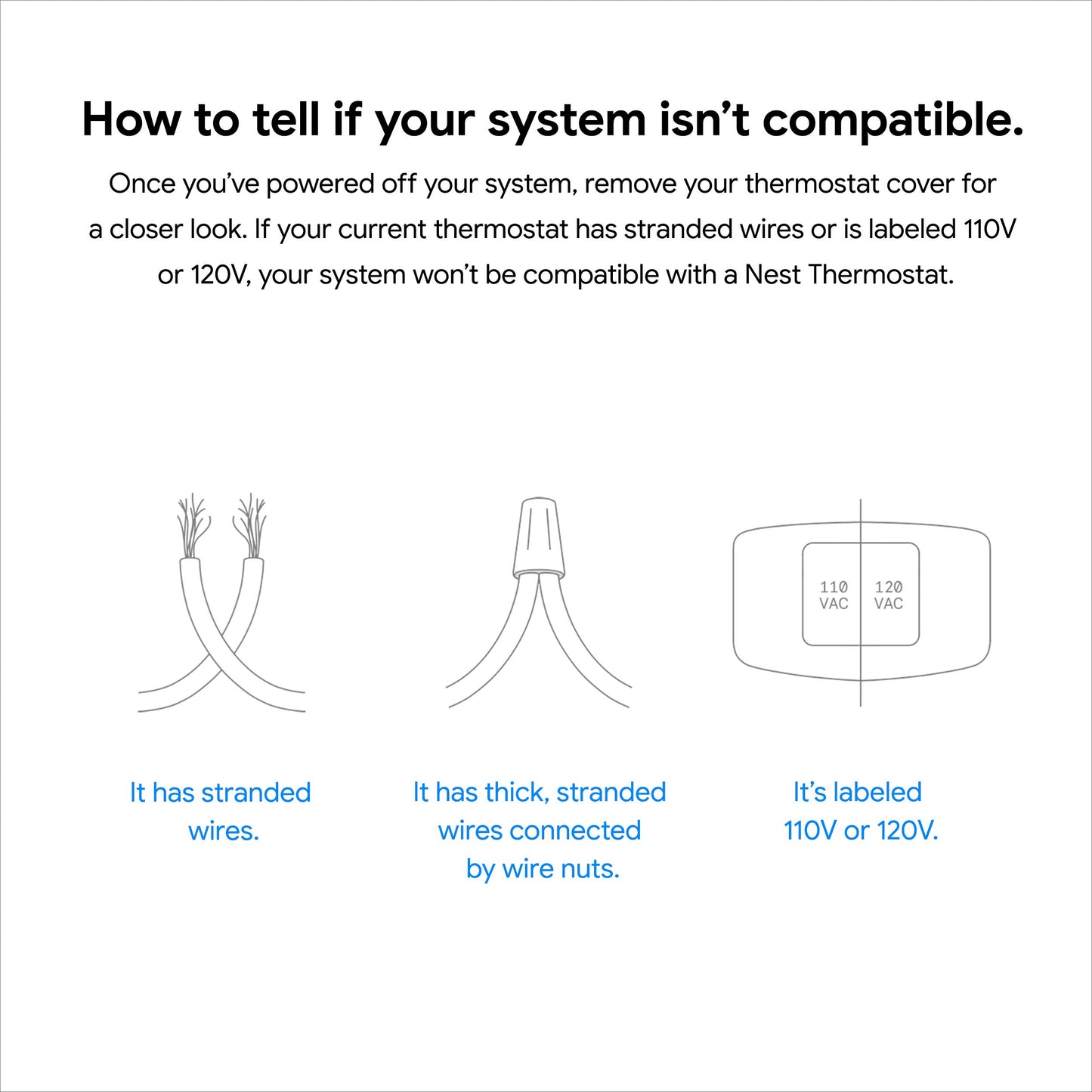 Google Nest Thermostat - Smart Thermostat for Home - Programmable Wifi Thermostat - Fog