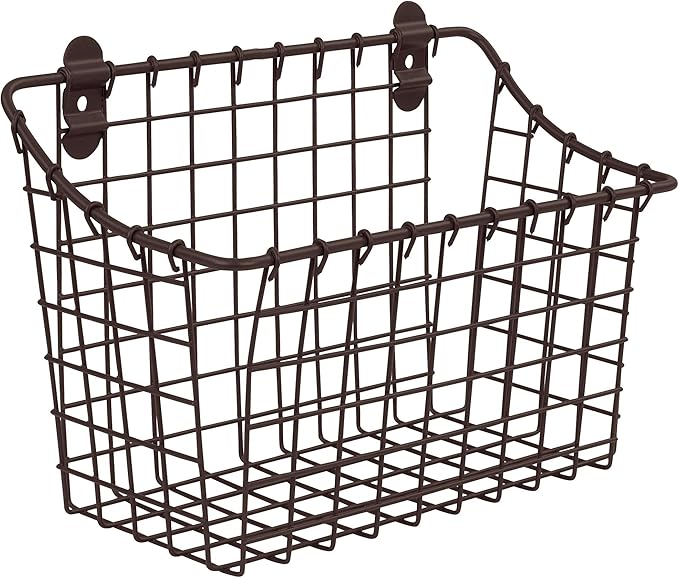 Spectrum Diversified Vintage Wall Mount Storage Basket