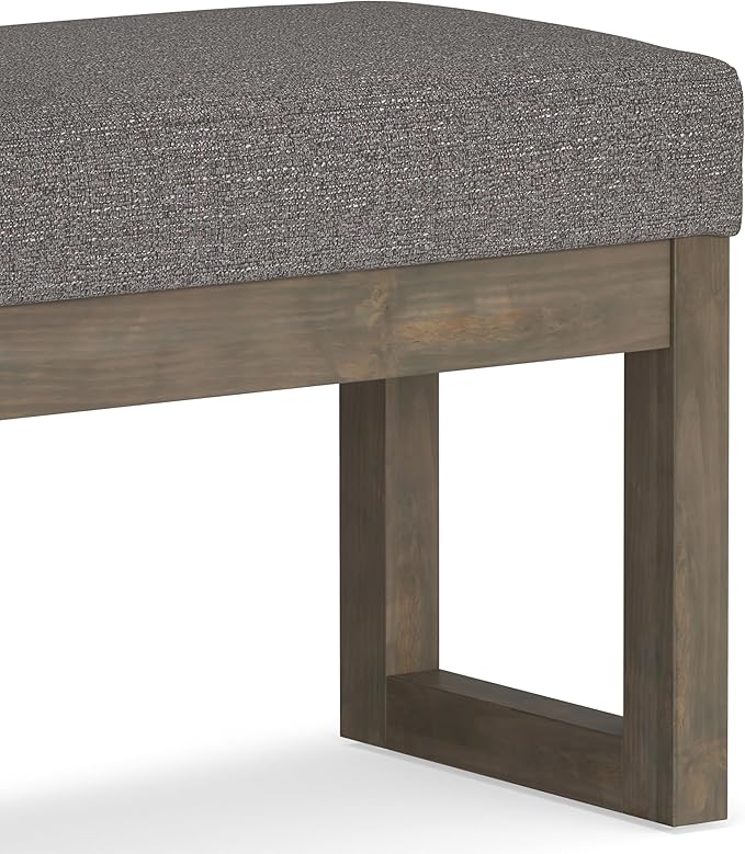SIMPLIHOME Milltown Small Ottoman Bench