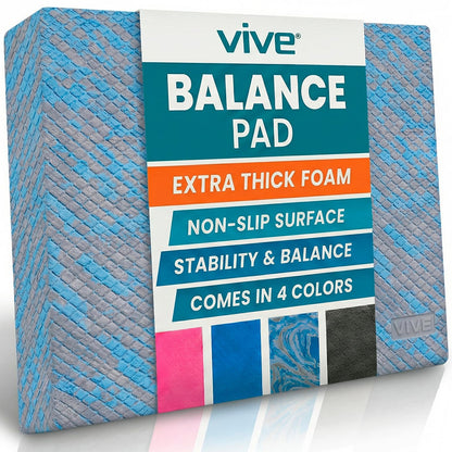 Vive Balance Pad - Foam Board Yoga Mat Block for Physical Therapy, Stability, Workout, Knee and Ankle Exercise - Equipment for Strength Training, Rehab - Large Floor Pad for Adults, Kids