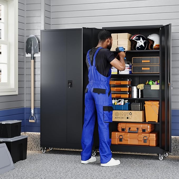 Yizosh Metal Garage Storage Cabinet