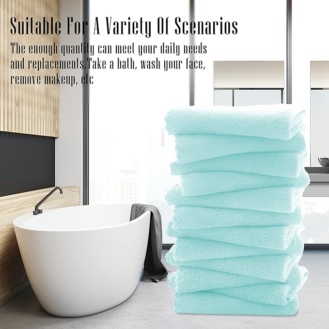 TENSTARS 12 Pack Premium Washcloths Set