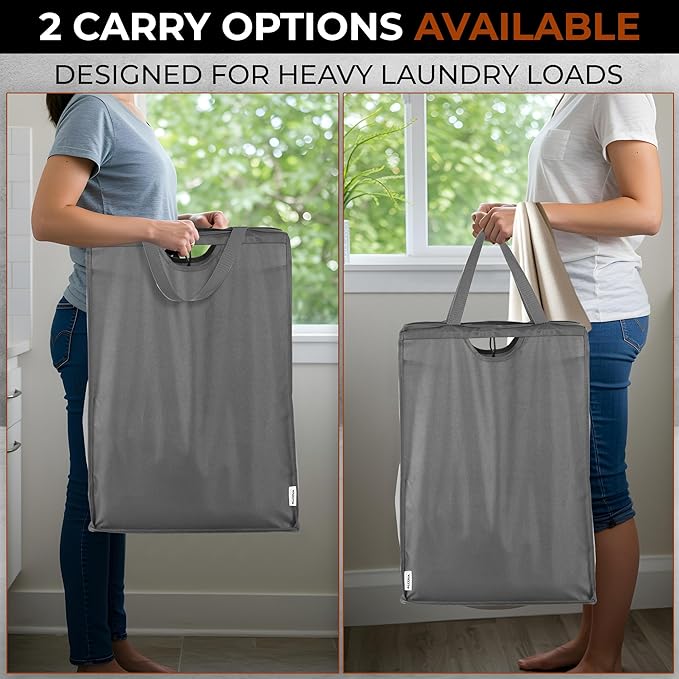 ALCOVA Hanging Laundry Hamper, Space-Saving Mesh Hanging Laundry Bag
