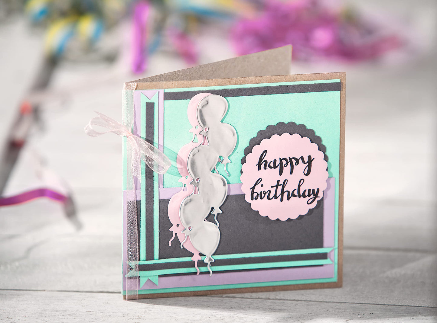 Craft UK 2050 5 x 5 inch Kraft Card and Envelope pack of 50 - Brown