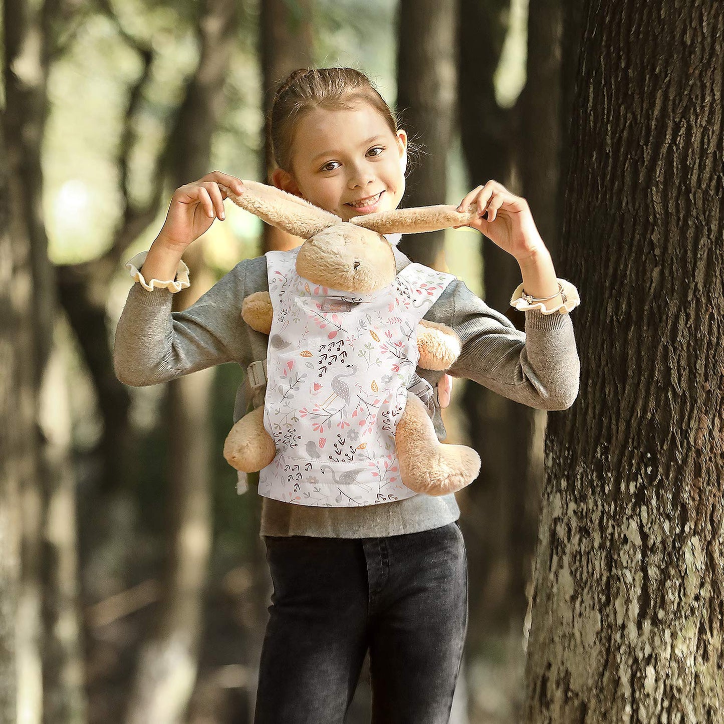 GAGAKU Baby Doll Carrier Soft Cotton Stuffed Toy Carrier Doll Accessories for Kids – Pink (Flamingo)