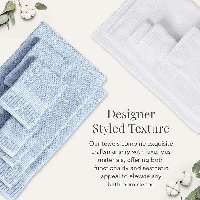 NY Loft 2 Pack Bath Sheet Towel Set | 100% Cotton | Absorbent Quick-Dry